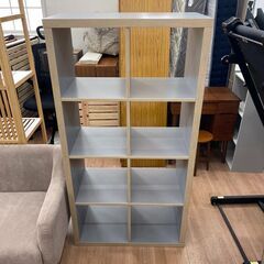本棚 ディスプレイラック 収納棚 グレー IKEA カラックス ...
