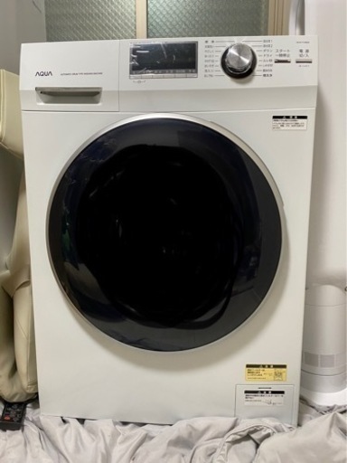 最終値下げ⭐︎ (美品)ドラム式洗濯機 AQW-FV800E（W）