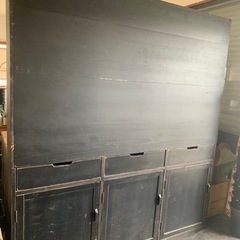 アンティーク棚 特注カウンターディスプレイシェルフw1800D800H2000 