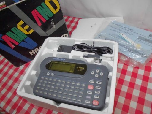 ★使えます！懐かしい　ネームランド　KL-1000　カシオ　ラベルシール　カートリッジ付き★
