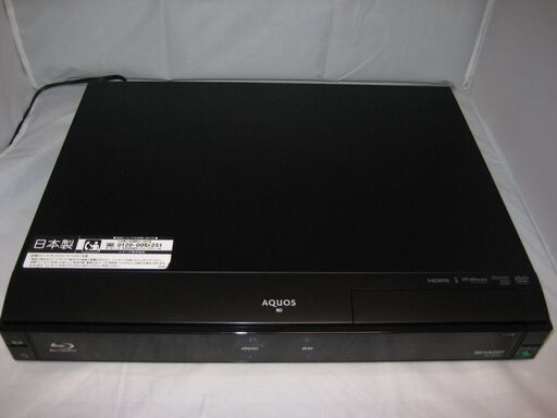 終了しました。メンテナンス済み。SHARP AQUOSブルーレイ BD-HDW22
