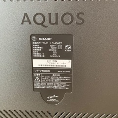 AQUOSテレビ　40型　SHARP レコーダー