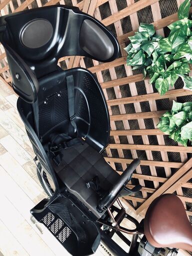 電動自転車く バッテリー良品 子供乗せ 20インチ 茶 ブリヂストン