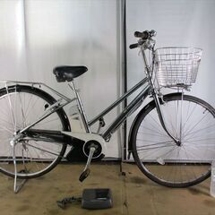 C27☆整備済み 中古電動自転車 YAMAHA PASシティリチウム シルバー 8.1 