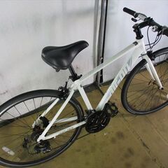 C33★20800円★整備済み スポーツ中古自転車 air-on ホワイト　アルミ　43ｃｍ【クロスバイク】