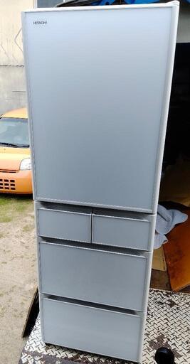 日立 5ドア 冷凍冷蔵庫 401L R-S40K (XW) 2020年 右開き クリスタルホワイト