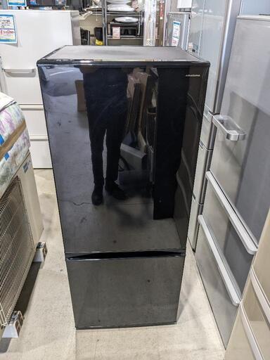 amadana ハイアール　184L 2ドア冷凍冷蔵庫　ARF-A18(K) 2015年製　表裏凹みキズ有り