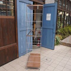 無印良品(MUJI)の人気のウォールナット材×ステンレス ユニットシェルフ 