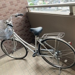 ブリヂストン 自転車 通学用 シルバー 27インチ