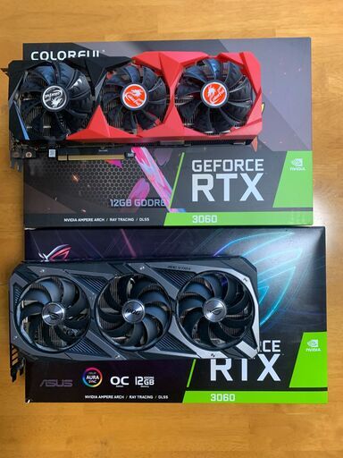 RTX 3060 12G 非LHR 2台