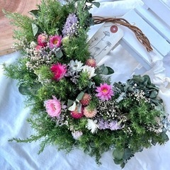 花々のリースpt