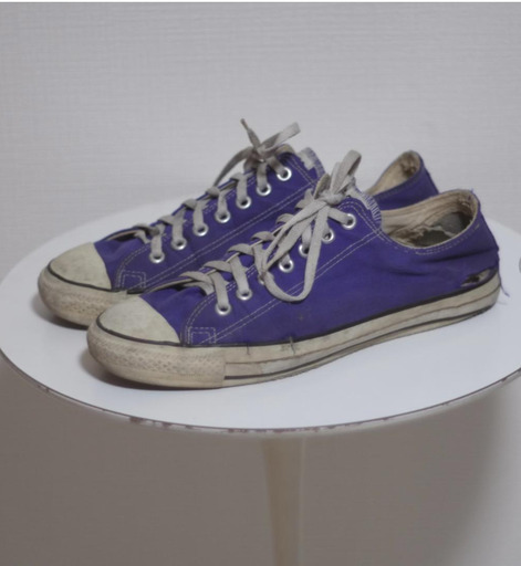 80s USA製 コンバース オールスター ロー パープル/ 27.5cm
