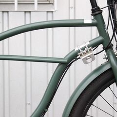 SAKAMOTO サカモト ビーチクルーザー 26インチ 内装3段変速 手動式ライト ダークグリーン 6-H001J SAKAMOTO サカモト ビーチクルーザー 26インチ 内装3段変速 手動式