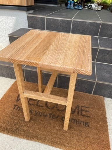handmade side table [oak]     無垢オーク材サイドテーブル