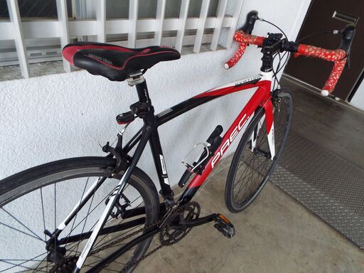 ロードバイク☆PREC☆ PREC ロードバイク 赤/黒 あさひ Asahi ロード