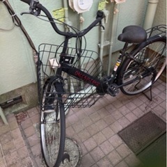 【無料】自転車　カゴ付き　鍵なし