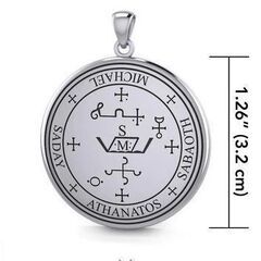 Archangel Michael Sterling Silver Pendant