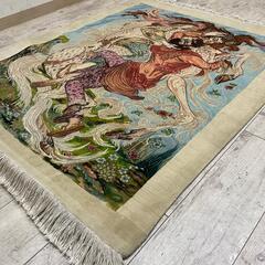 【全国発送可能！】本物のペルシャ絨毯 イラン タブリーズ産 ウール 122×102cm