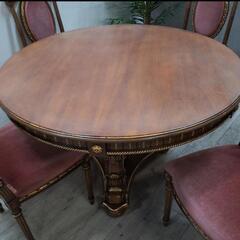 【全国発送可能！】約120万円で購入！イタリア最高峰 OAK社 最高級ダイニング5点セット