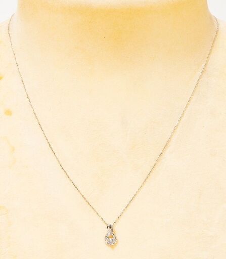K18WG ダイヤモンド ネックレス 品番n21-170