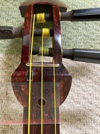 紅木 三味線 ケース付 お稽古 紅木 地歌 三味線 ケースつき お稽古