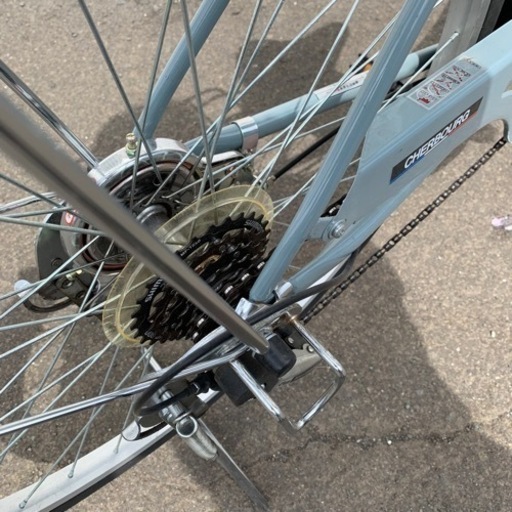 7/3 終】日立 R-27JV26インチ 自転車 6段変速 CHERBOURG ママチャリ 菊E