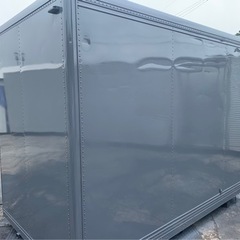 No.631 アルミバン 2ｔ 車 アルミ 箱 バイク 倉庫 トラック コンテナ 米 保管庫 物置 DIY