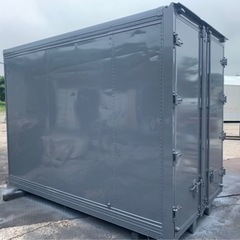 No.631 アルミバン 2ｔ 車 アルミ 箱 バイク 倉庫 トラック コンテナ 米 保管庫 物置 DIY