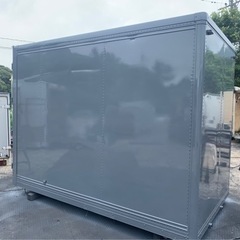 No.631 アルミバン 2ｔ 車 アルミ 箱 バイク 倉庫 トラック コンテナ 米 保管庫 物置 DIY