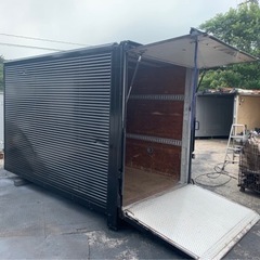 👑まさにバイクコンテナ👑 No.632 アルミバン 2ｔ 車 アルミ 箱 バイク 倉庫 トラック コンテナ 米 保管庫 物置 DIY