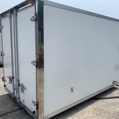 No.633 保冷バン 2ｔ 車  アルミ 箱 バイク 倉庫 トラック コンテナ 米 保管庫 物置 DIY