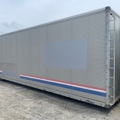 ⚠️引取り限定⚠️ No.638 アルミバン 4ｔ 車  アルミ 箱 バイク 倉庫 トラック コンテナ 米 保管庫 物置 DIY