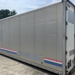 ⚠️引取り限定⚠️ No.638 アルミバン 4ｔ 車  アルミ 箱 バイク 倉庫 トラック コンテナ 米 保管庫 物置 DIY