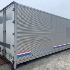 ⚠️引取り限定⚠️ No.638 アルミバン 4ｔ 車  アルミ 箱 バイク 倉庫 トラック コンテナ 米 保管庫 物置 DIY