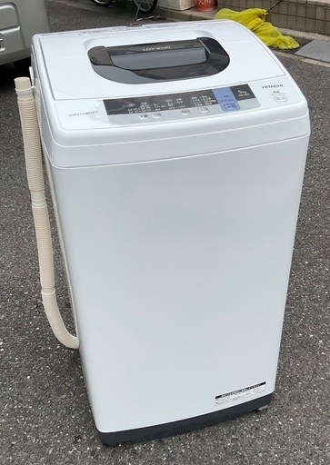【RKGSE-783】特価！日立/5kg/全自動洗濯機/NW-50C/中古/2019年製/当社より近隣地域無料配達