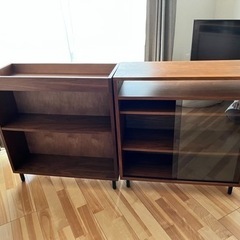 ジジ様専用【アンセム家具】パーテンションラック+ガラスキャビネット