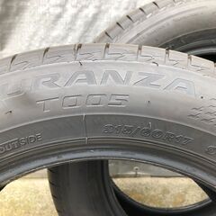 215/60R17　ジープ レネゲード新車外しタイヤ　ブリヂストン トランザ T005　2021年製造