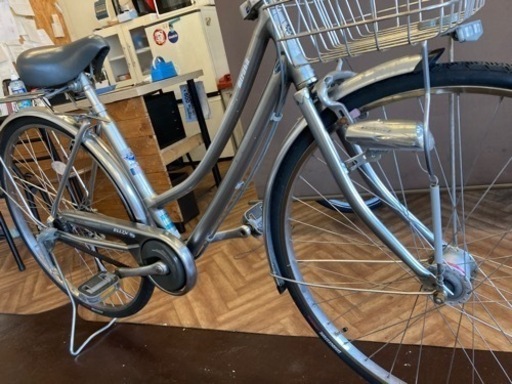 miyata ELLIX ベルト】LEDオートライト 3段変速 27インチ自転車 シルバー