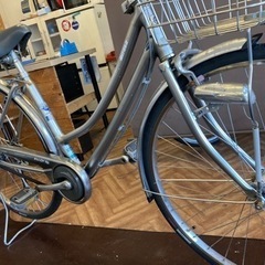 miyata ELLIX ベルト】LEDオートライト 3段変速 27インチ自転車 シルバー