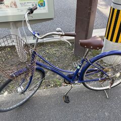 自転車　No.213　26インチ　ママチャリ　シティサイクル　ブ...