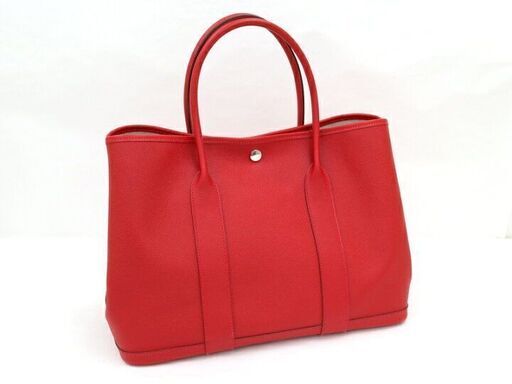 HERMES ガーデンパレス36/ルージュカザック/トートバッグ　ag-031