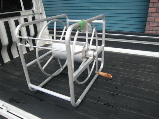 ホースリール 大型 アルミ製 農業 未使用品　動噴 噴霧機    巻き取り