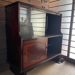 ライティングデスク 萩原 天板キズ有り ブラウン