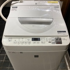 乾燥機能付洗濯機　クリーニング済　est5e6 シャープ　5.5...