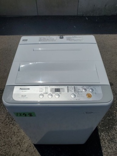 1248番 Panasonic✨全自動電気洗濯機✨NA-F50B11‼️