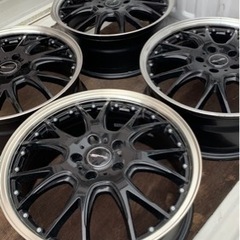 Precious 18インチ ホイールのみ　ブラック/リムポリッシュ