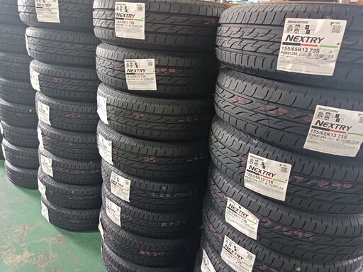 クレジット決済可!新品ブリヂストンタイヤ155/65R13☆4本工賃込