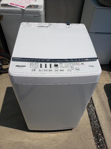 ☆極美品☆ 2021年製 Hisense ハイセンス 全自動洗濯機 HW-G55B-W 5.5㎏ \n\n