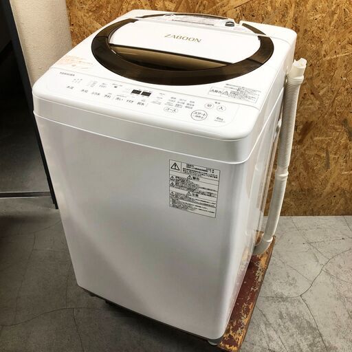 中古☆TOSHIBA 洗濯機 2018年製 6.0K 7296円