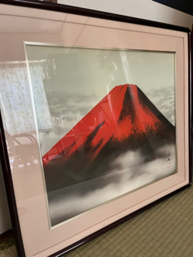 赤富士　絵画